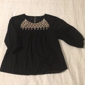 Black Madewell babydoll top size Small